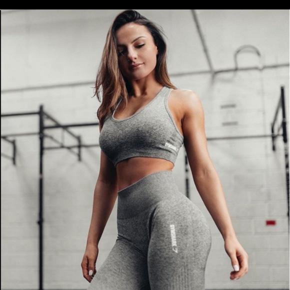 $150 SOLD! Gymshark Ombre Seamless Blk/Lgt Grey - Picture 2 of 8